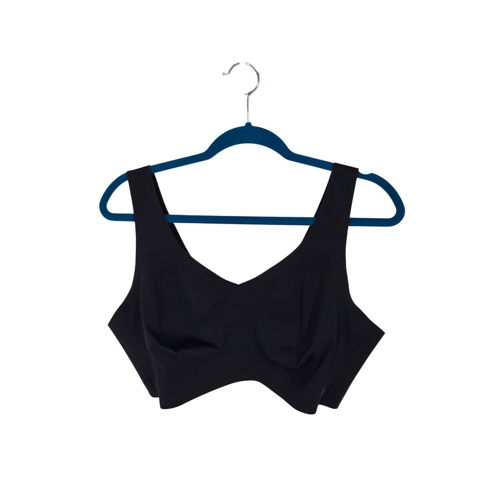 Honeylove Wireless Bra Womens 1X Black Seamless Sculpting Support Pullover